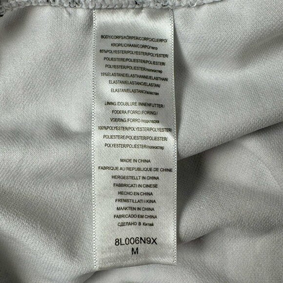 Nautica One-Piece Swimsuit – White & Navy Striped Lace-Up Front, Size M - Picture 4 of 7